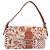Borsa a Spalla FENDI Mamma Baguette in Tela e Sequins Arancione Argento Auth 187605SM