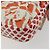 Borsa a Spalla FENDI Mamma Baguette in Tela e Sequins Arancione Argento Auth 187605SM - vista 13