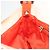Borsa a Spalla FENDI Mamma Baguette in Tela e Sequins Arancione Argento Auth 187605SM - vista 22