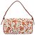 Borsa a Spalla FENDI Mamma Baguette in Tela e Sequins Arancione Argento Auth 187605SM - vista 3