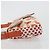 Borsa a Spalla FENDI Mamma Baguette in Tela e Sequins Arancione Argento Auth 187605SM - vista 5