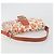 Borsa a Spalla FENDI Mamma Baguette in Tela e Sequins Arancione Argento Auth 187605SM - vista 7
