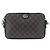 Borsa a tracolla GUCCI GG Supreme in PVC e pelle Grigio Argento 699439 Auth ka5448A Marrone - vista 2