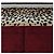 Sciarpa in seta Christian Dior stampa leopardata Bordeaux Auth am12187M Bordò - vista 3