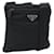 Borsa a tracolla PRADA Nylon Nero Argento Auth hk4000A