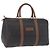 Borsa Boston Christian Dior in Tela Honeycomb PVC Nero Oro Auth 193070