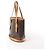 Borsa a tracolla Louis Vuitton Bucket PM Monogram Canvas Marrone M42238 Beige - vista 4
