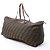 Borsa da viaggio FENDI in tela Zucca e pelle marrone - vista 2