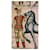 Hermès Lenço de seda Carré Mosaico Branco Vermelho Azul Bege Verde  - vista 5