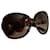 Chanel Sonnenbrille mit Perlen-Details Braun  - Ansicht 1