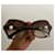 Chanel Sonnenbrille mit Perlen-Details Braun  - Ansicht 2