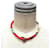 Hermès Hermes Petit H Brides de Soie Choker Necklace in Orange Silk  - view 2