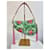 Christian Dior Borsa Saddle 2003 Stampa Floreale e Koi Rosa D'oro Verde - vista 3