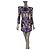 Mini abito in seta con paillettes decorate Balmain FR 38 Usato