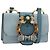 Miu Miu Madras Crystal Buckle Leather Small Blu