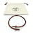 Hermès Choker Hermes Tournis en cuir Tournis Marron  - vue 2