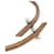 Hermès Choker Hermes Tournis en cuir Tournis Marron  - vue 6