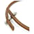 Hermès Choker Hermes Tournis en cuir Tournis Marron  - vue 7