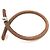 Hermès Pulseira Lock Hermes em couro e metal Marrom - vista 3