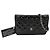 Chanel Wallet on Chain gestepptes Lackleder medium Schwarz