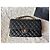 Timeless Borsa Chanel Classic Flap Media in Pelle Caviar Nera Nero - vista 2