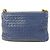 Bottega Veneta Olimpia Intrecciato Microstuds Lambskin Small Bleu - vue 2