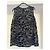 Chanel Top de seda negro con estampado de camelia Blanco - vista 2