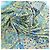 Foulard in seta Hermès Carré 90 "Au Pays des Oiseaux Fleurs" blu - vista 14