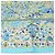 Foulard in seta Hermès Carré 90 "Au Pays des Oiseaux Fleurs" blu - vista 7