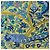 Foulard in seta Hermès Carré 90 "Au Pays des Oiseaux Fleurs" blu - vista 9