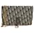 CHRISTIAN DIOR Pochette portefeuille à chaîne Saddle en jacquard Oblique bleu Beige Bleu foncé  - vue 1