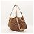 Gucci Monogram Canvas Schultertasche Braun Monogramm - Ansicht 2