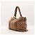 Bamboo Borsa Tote in tela monogrammata e pelle Gucci Marrone Beige - vista 2