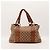 Bamboo Borsa Tote in tela monogrammata e pelle Gucci Marrone Beige - vista 3