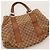 Bamboo Borsa Tote in tela monogrammata e pelle Gucci Marrone Beige - vista 6