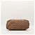 Borsa shopper Gucci Monogram Canvas Bamboo Marrone Beige - vista 5