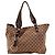 Gucci Monogram Canvas Tote Bag Braun Beige