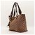 Gucci Monogram Canvas Tote Bag Braun Beige - Ansicht 2