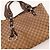 Gucci Monogram Canvas Tote Bag Braun Beige - Ansicht 6