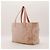 Borsa Tote Chanel in tessuto rosa Beige - vista 2
