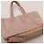 Borsa Tote Chanel in tessuto rosa Beige - vista 6