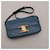 Céline Borsa Triomphe Celine in pelle blu - vista 6