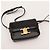 Céline Borsa a tracolla Celine Triomphe in pelle nera Nero - vista 6