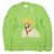 Autre Marque Top de manga larga Kota Gushiken SUMMER VAN GOGH de punto de algodón Verde