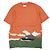 Autre Marque Camiseta de punto de algodón Kota Gushiken Kiyomizu Dera Tee Naranja