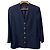 Chaqueta Burberry sin cuello de lana Azul Azul marino