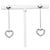 Tiffany & Co Brincos Tiffany Heart Link Drop Silver 925 Prata