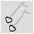 Tiffany & Co Brincos Tiffany Heart Link Drop Silver 925 Prata - vista 4