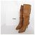 Autre Marque Mollini Lederstiefel mit Raffung Braun - Ansicht 13