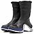 Botas de couro Louis Vuitton Archlight Monogram Flower Preto - vista 11